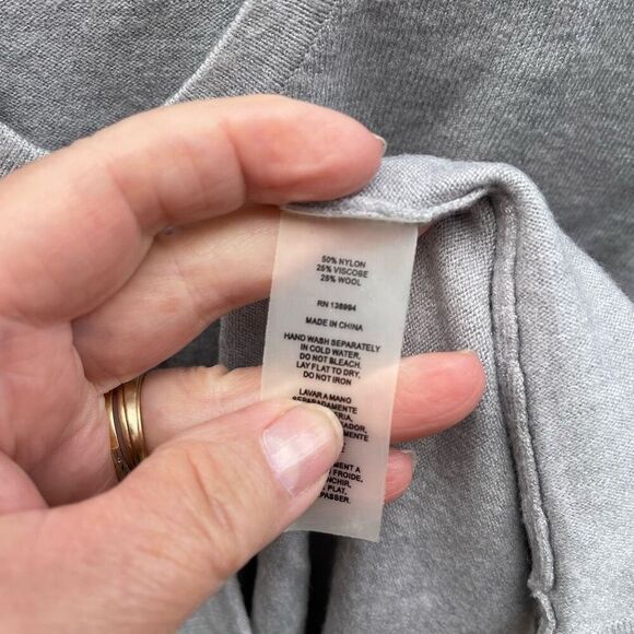 Vilci Milano size M long bell sleeves sweater super soft nylon Viscose wool blen - Picture 4 of 7